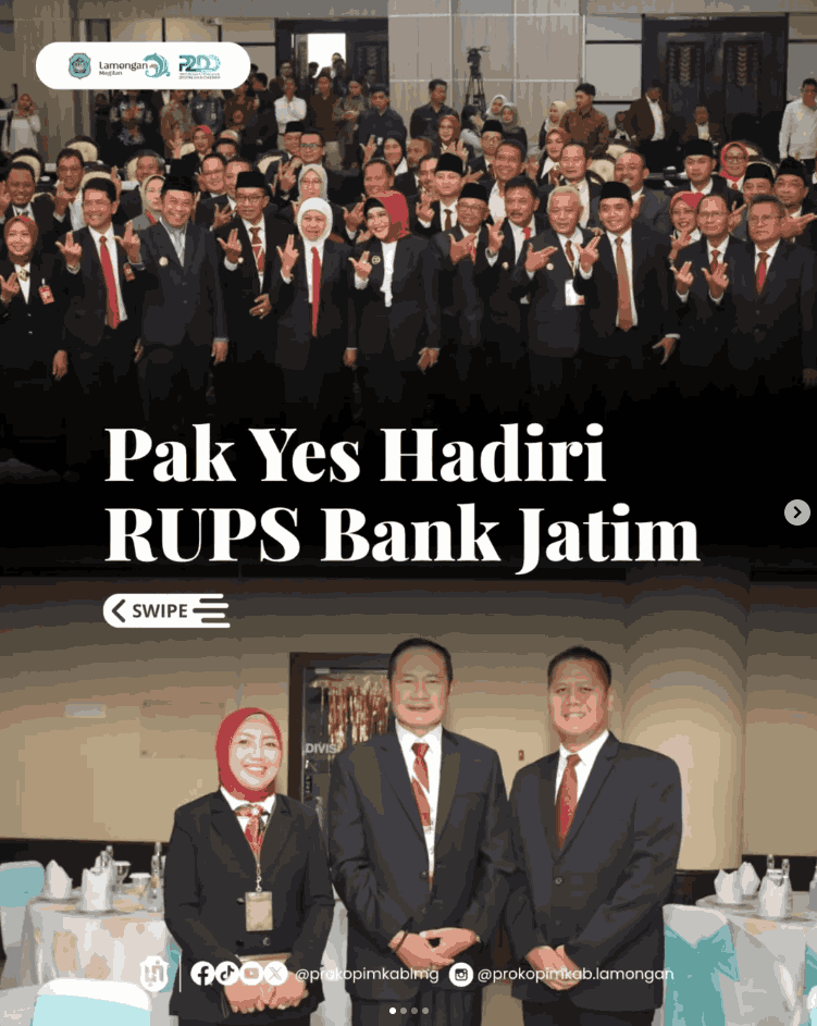 Foto: Pak Yes Hadiri RUPS Bank Jatim