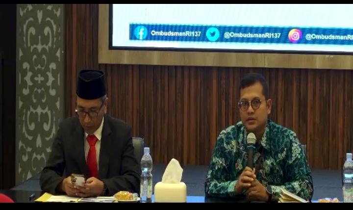 ZOOM MEETING PENDAMPINGAN PERSIAPAN PENILAIAN MALADMINISTRASI PELAYANAN PUBLIK OLEH OMBUDSMAN RI