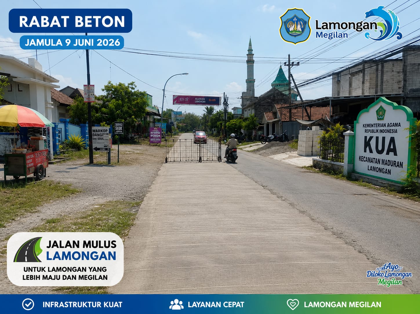 Foto: PEMBANGUNAN RABAT BETON JAMULA KECAMATAN MADURAN