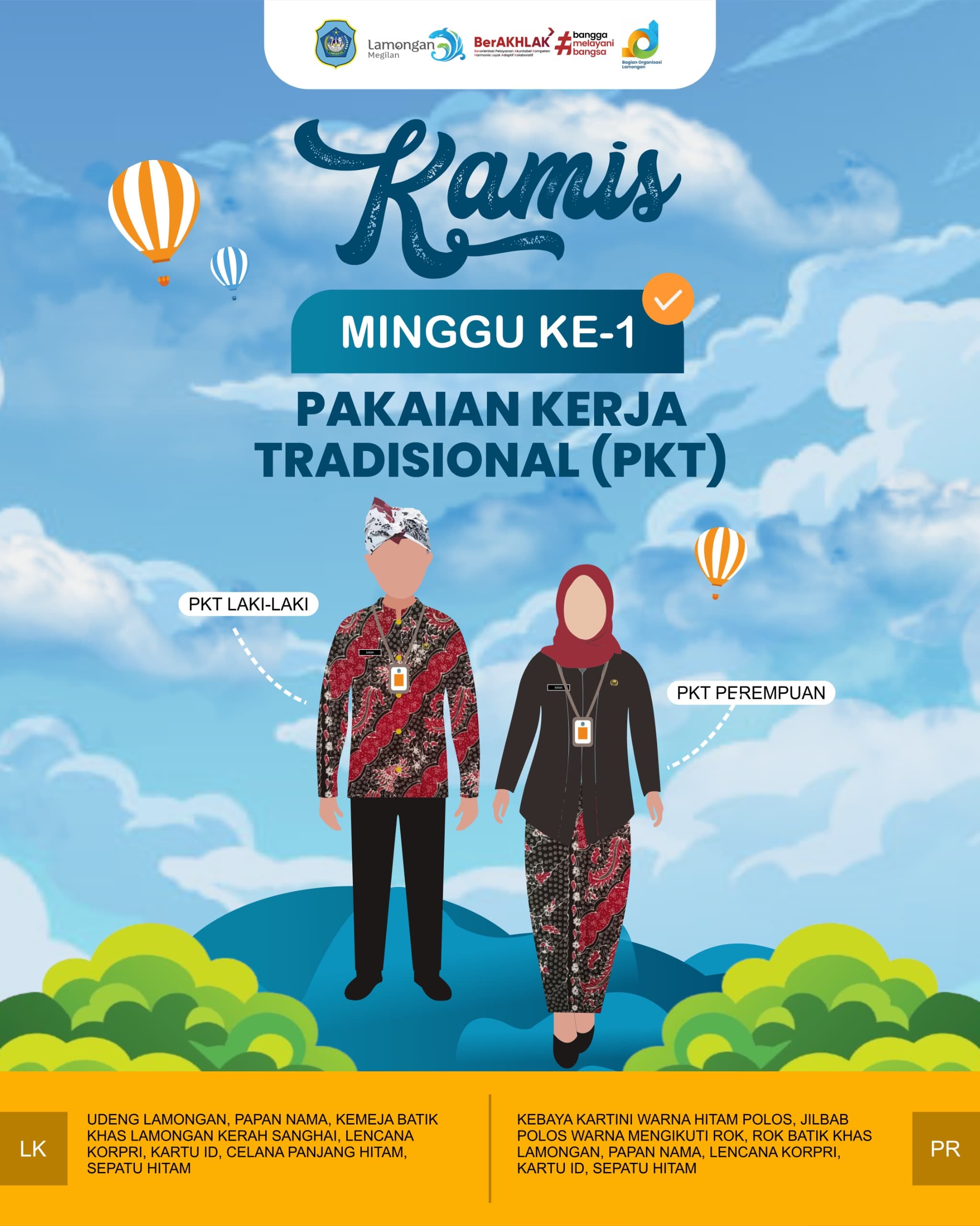Foto: PAKAIAN KERJA TRADISIONAL (PKT) KAMIS PEKAN PERTAMA SETIAP BULAN