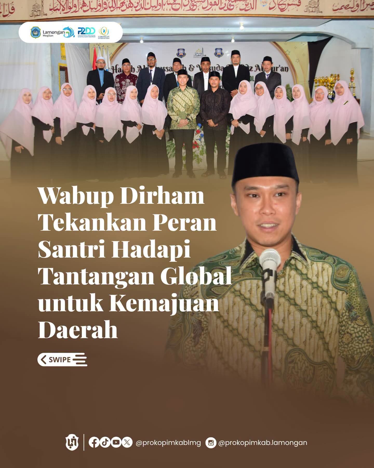 Foto: WAKIL BUPATI MENGHADIRI AKHIRUSSANAH DAN WISUDA TAHFIDZ AL QUR'AN DI PON PES MANARUL QUR'AN PACIRAN