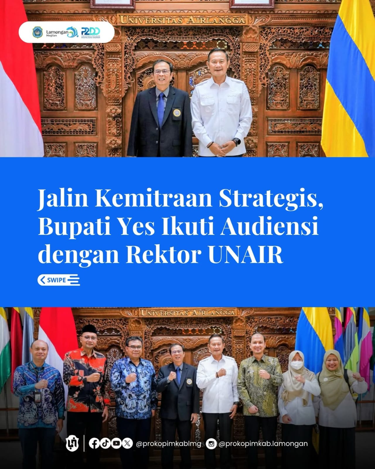 Foto: BUPATI LAMONGAN JALIN KEMITRAAN STRATEGIS DENGAN REKTOR UNAIR SURABAYA