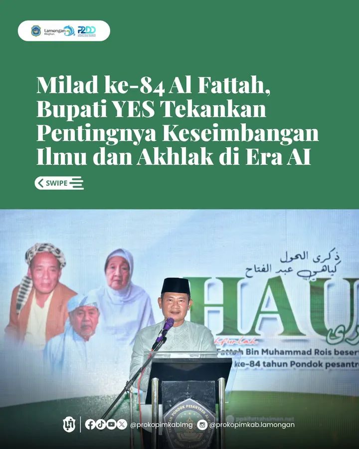 Foto: BUPATI MENGHADIRI MILAD KE 84 AL FATTAH SIMAN SEKARAN