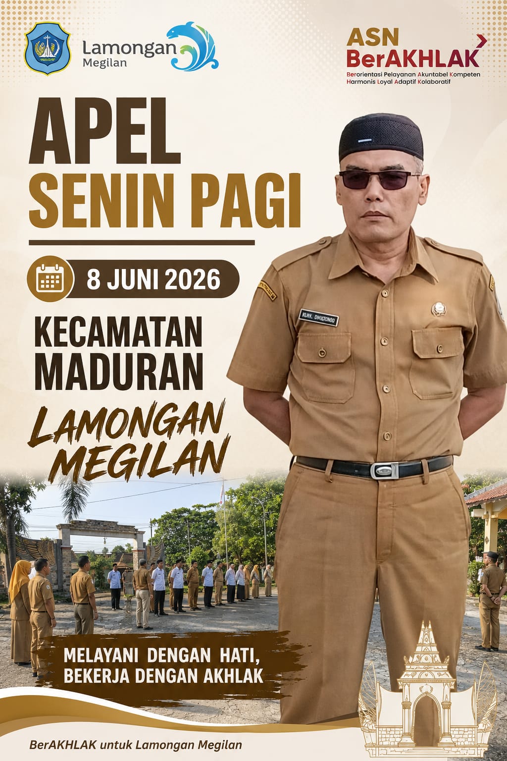 Foto: APEL RUTIN SENIN PAGI KECAMATAN MADURAN