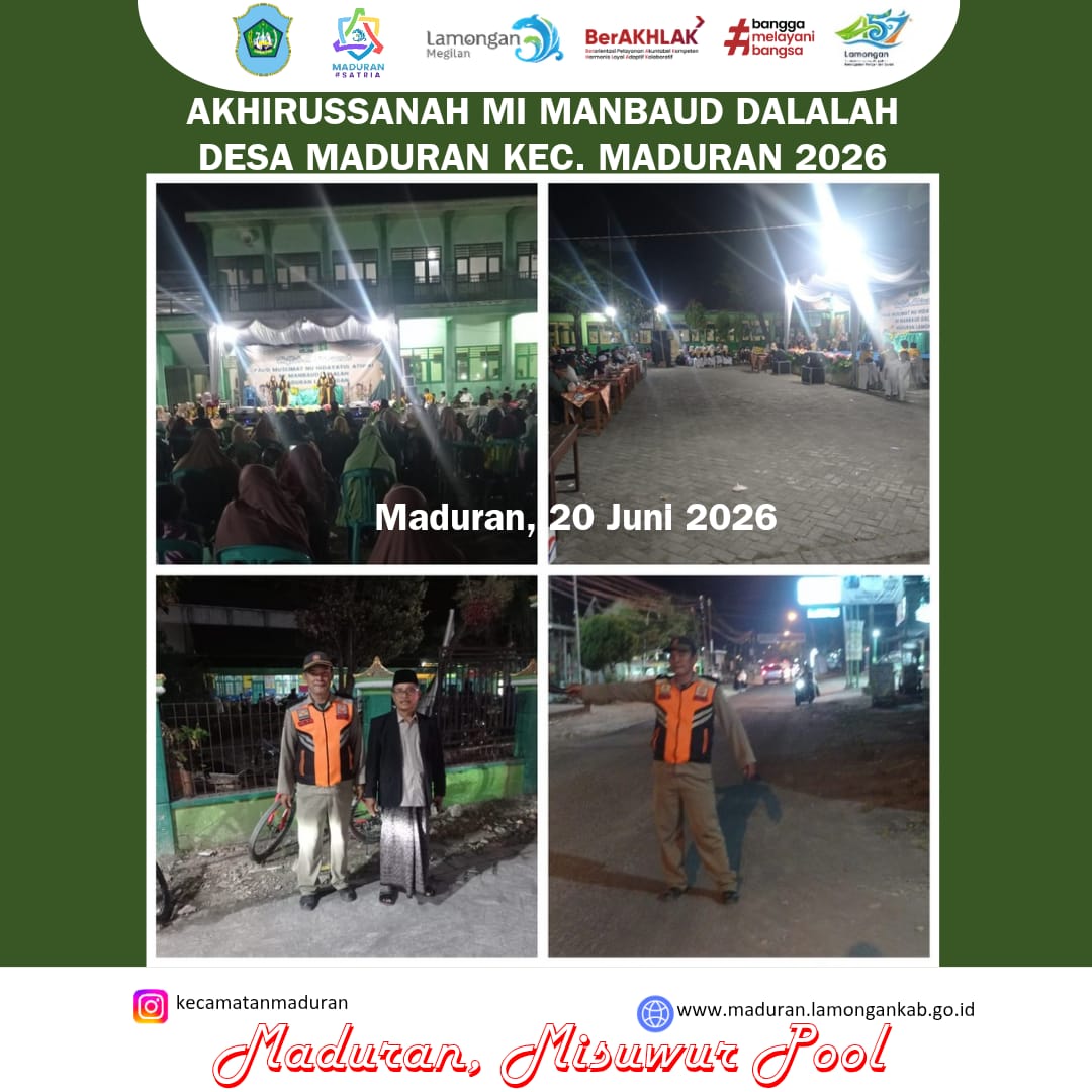 Foto: GIAT MASYARAKAT PAM AKHIRUSSANAH MI MANBAUD DALALAH DESA MADURAN
