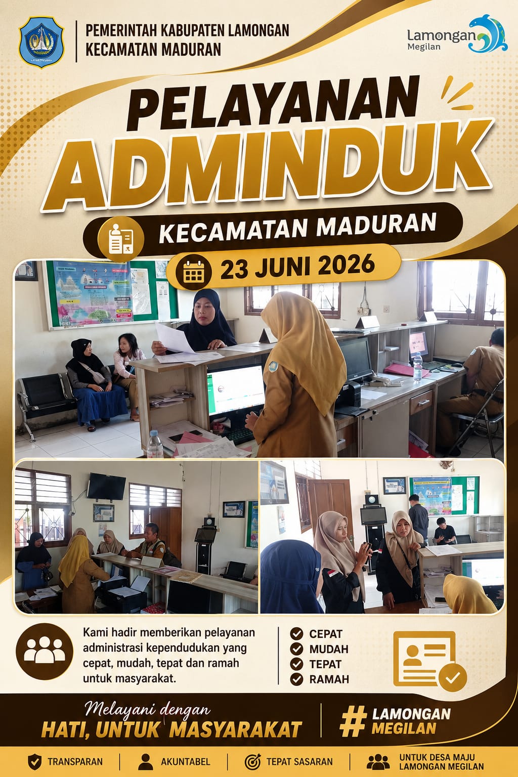 Foto: PELAYANAN ADMINDUK TANGGAL 23 JUNI 2026