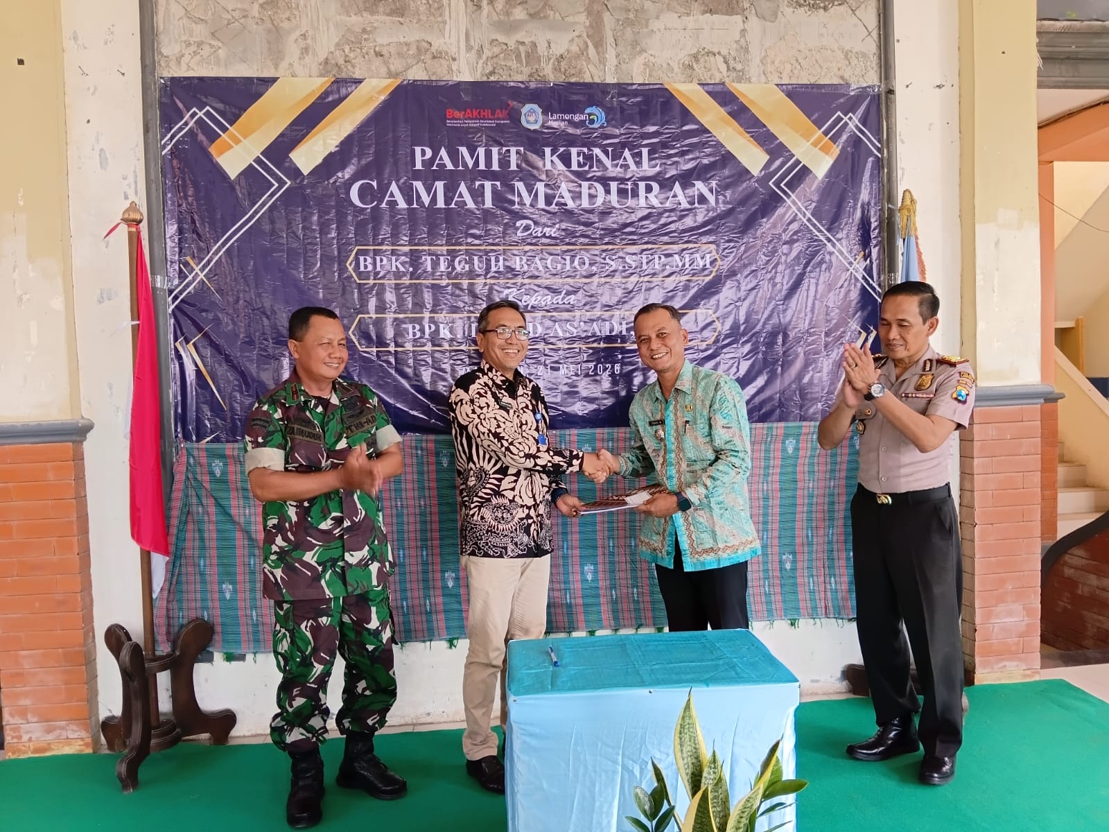 Foto: PISAH KENAL CAMAT MADURAN 2026