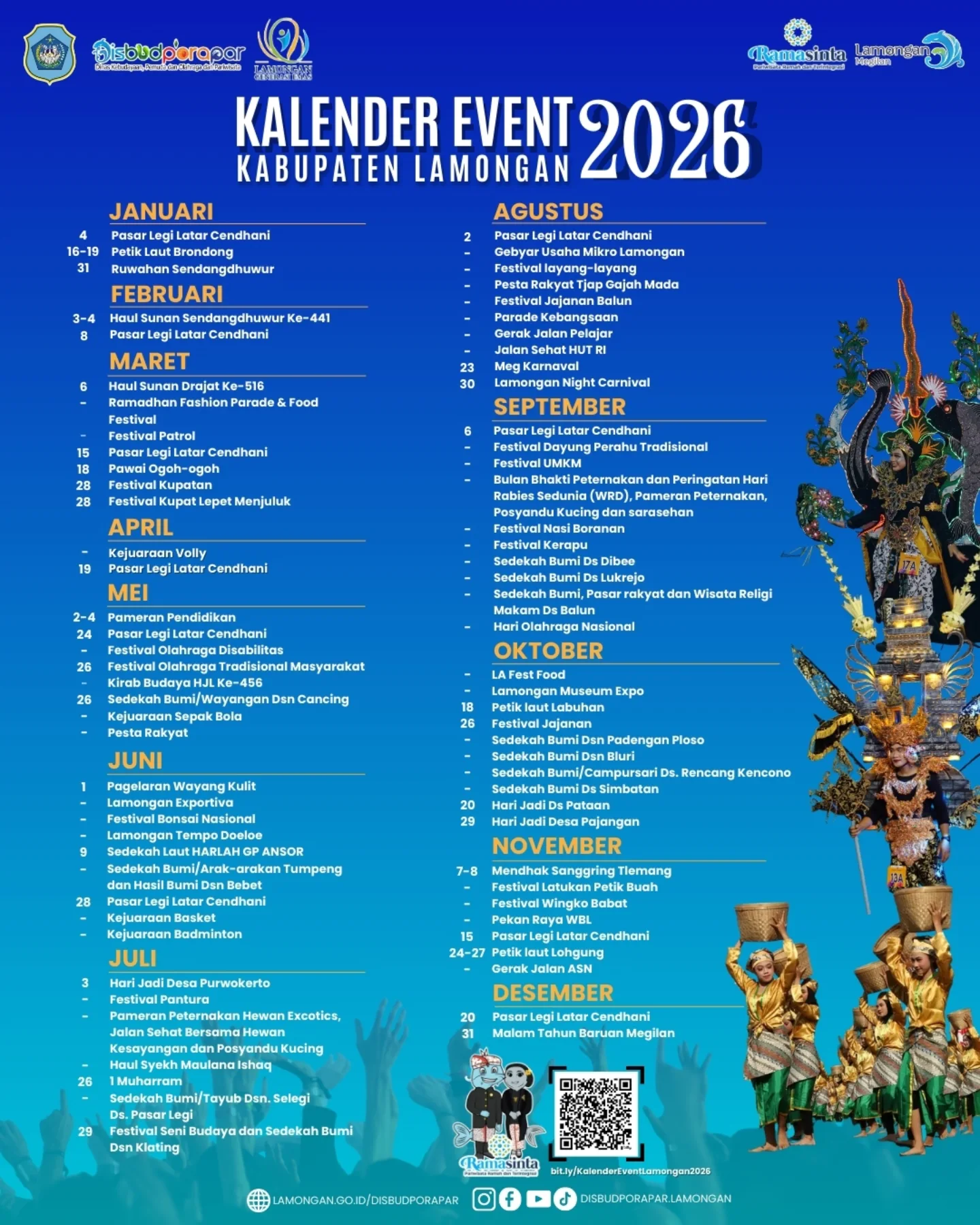 Foto: KALENDER EVENT TAHUN 2026 KABUPATEN LAMONGAN