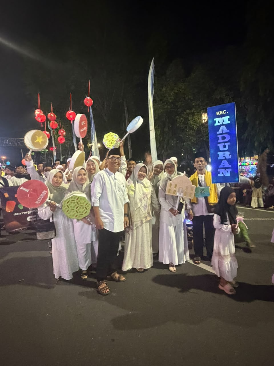 Foto: KONTINGEN KECAMATAN MADURAN MENGIKUTI PAWAI TA'ARUF 1 MUHARRAM 1448 H/2026