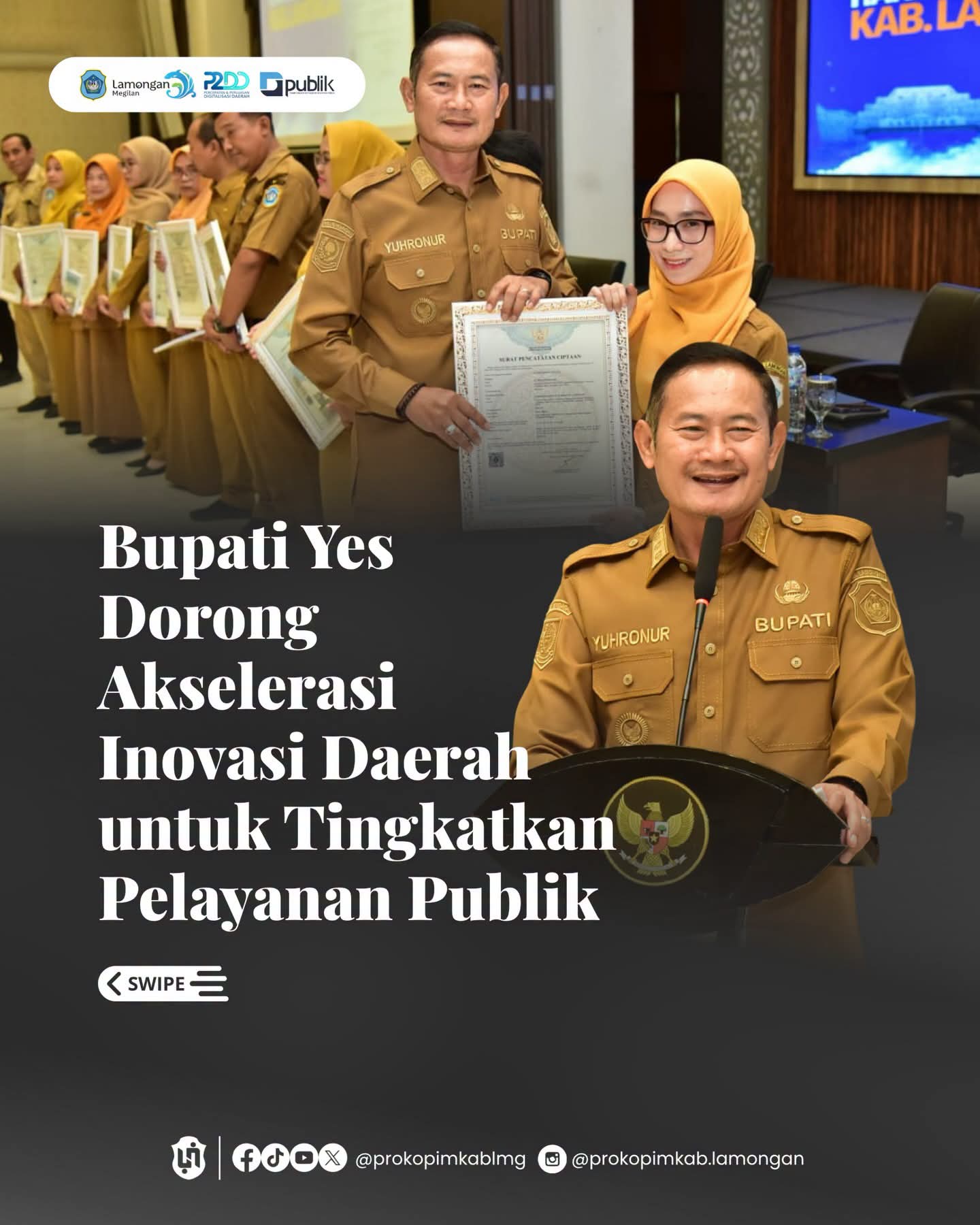 Foto: BUPATI LAMONGAN DORONG AKSELERASI INOVASI DAERAH UNTUK TINGKATKAN PELAYANAN