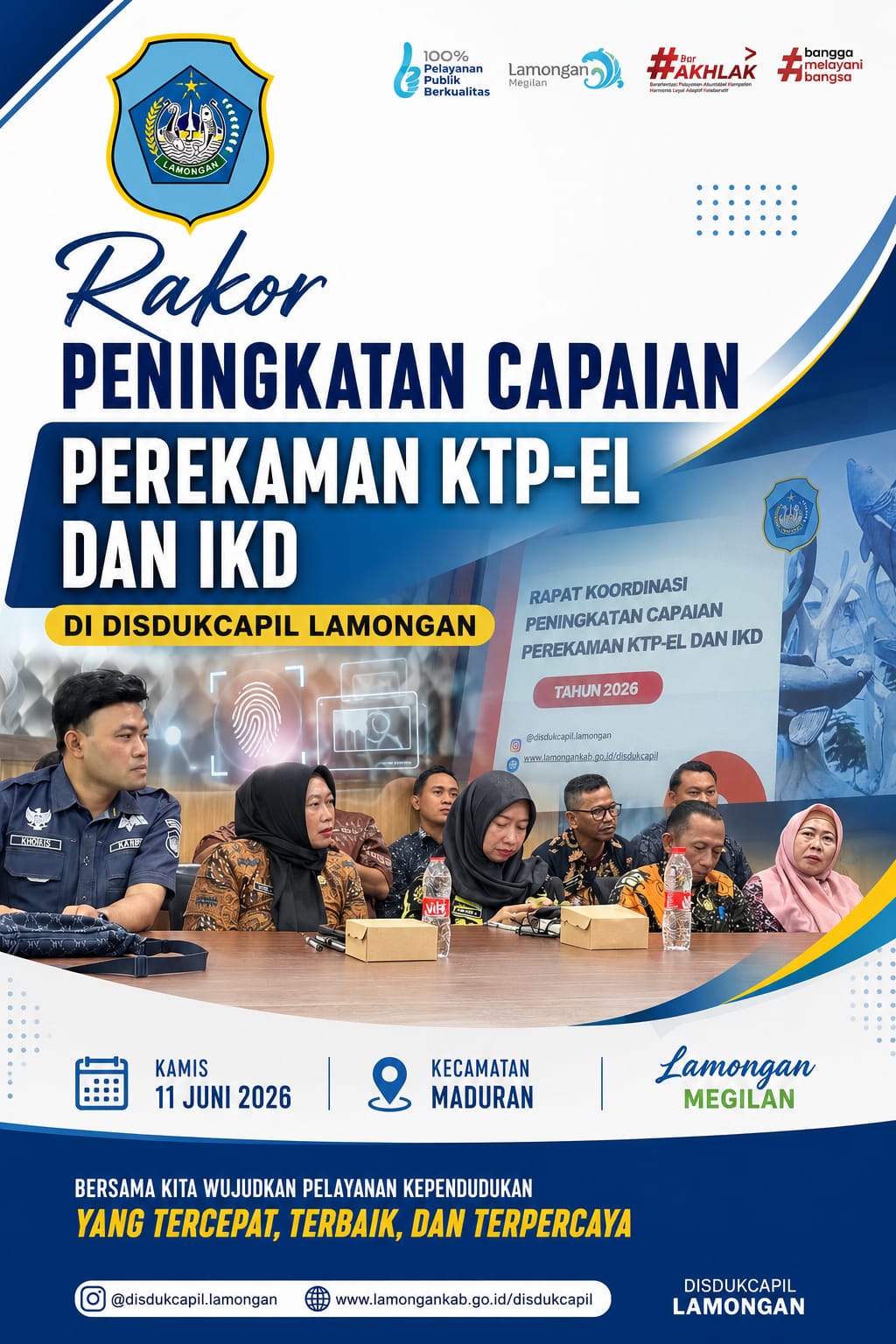 Foto: RAKOOR PENINGKATAN CAPAIAN PEREKAMAN KTP EL DAN IKD