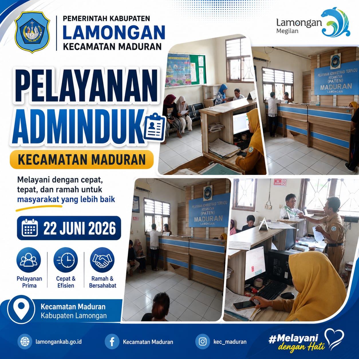 Foto: PELAYANAN ADMINDUK KECAMATAN MADURAN 22 JUNI 2026