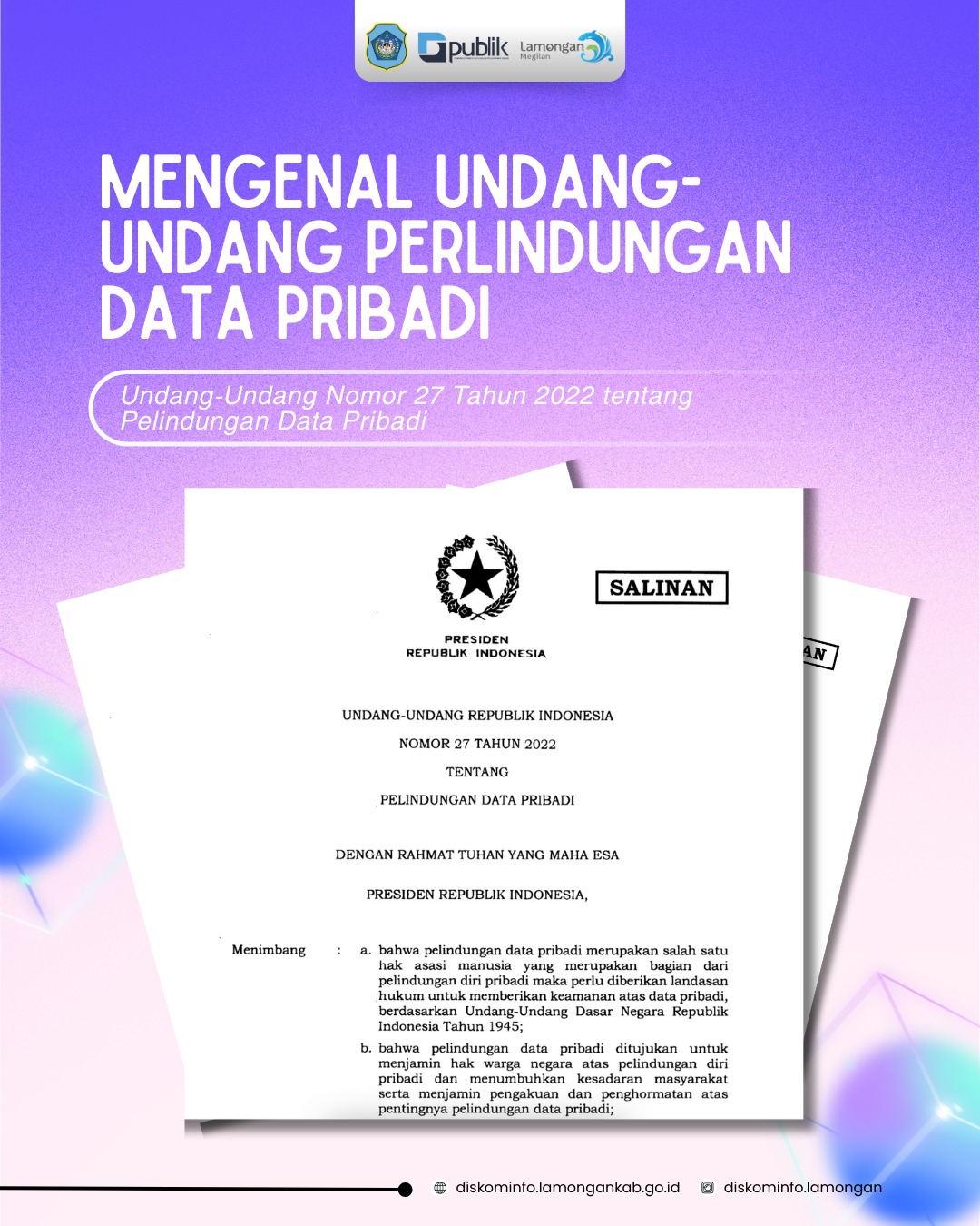 Foto: Mengenal Undang-Undang Perlindungan Data Pribadi