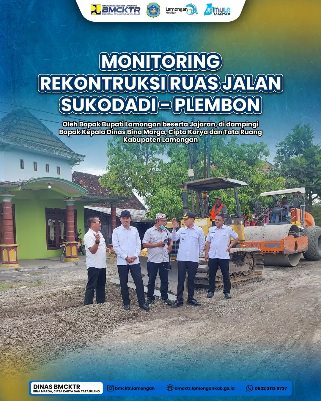 Foto: Monitoring Rekonstruksi Ruas Jalan Sukodadi-Plembon
