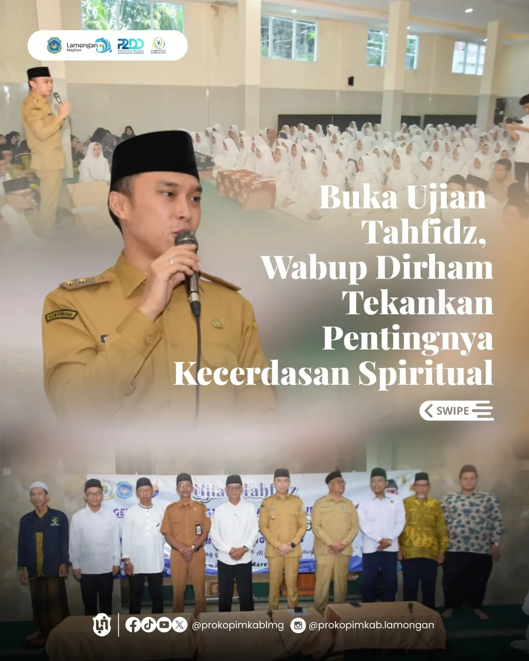 Foto: Buka Ujian Tahfidz, Wabup Dirham Tekankan Pentingnya Kecerdasan Spiritual