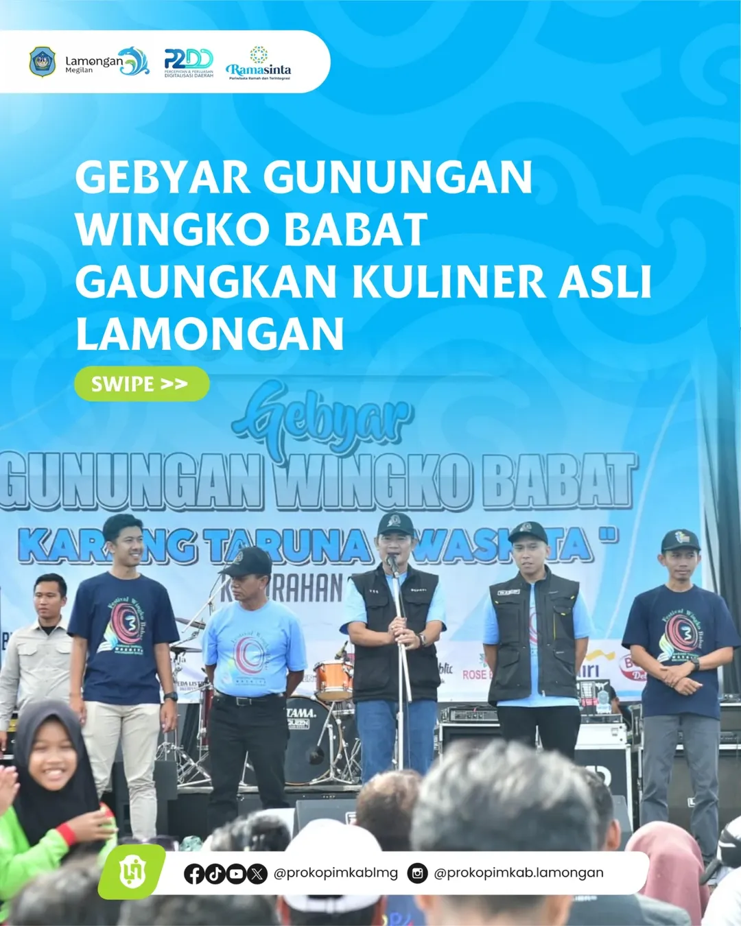 Foto: Gebyar Gunungan Wingko Babat Gaungkan Kuliner Asli Lamongan