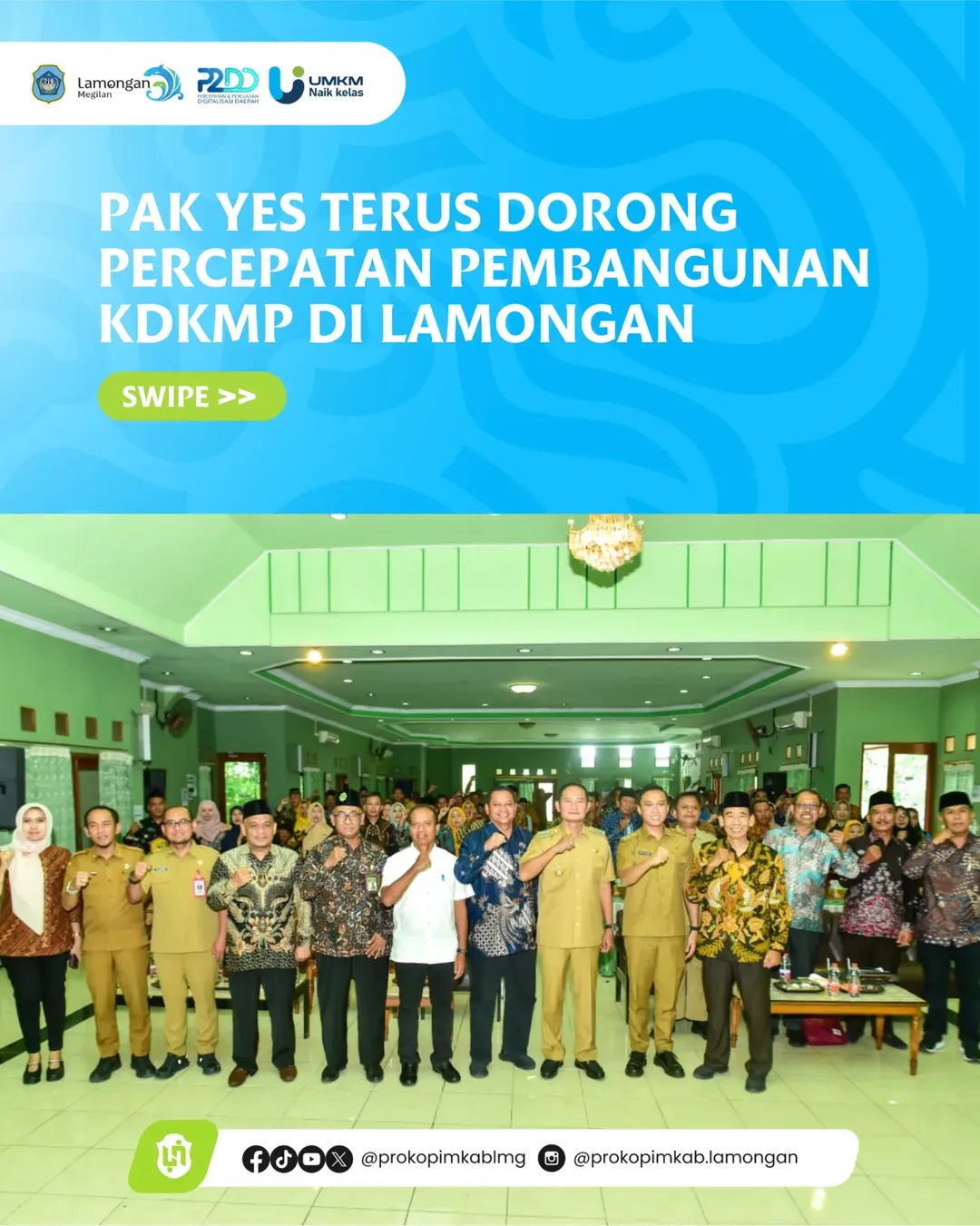 Foto: Pak YES Terus Dorong Percepatan Pembangunan KDKMP di Lamongan