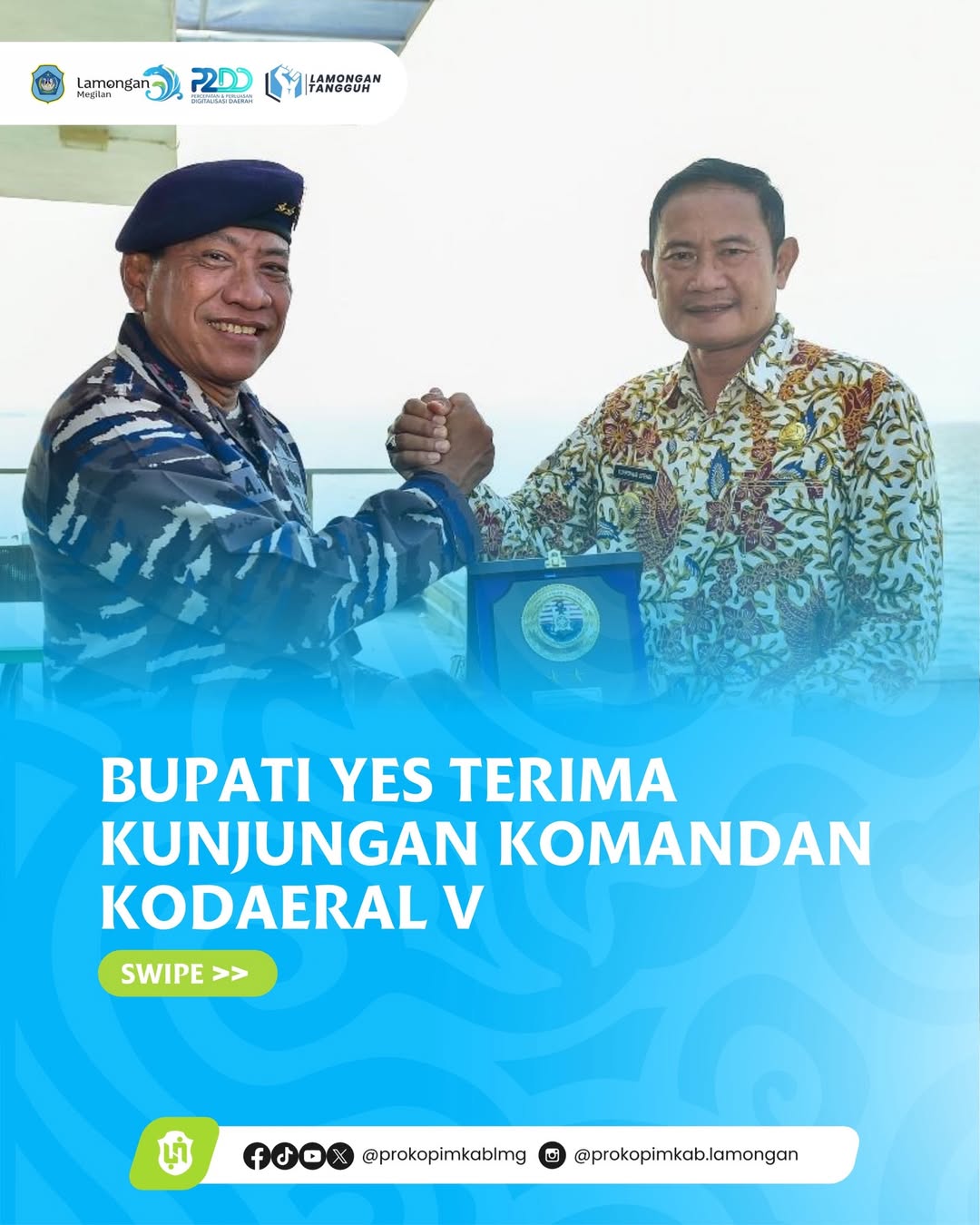 Foto: Bupati Yes Terima Kunjungan Komandan Kodaeral V