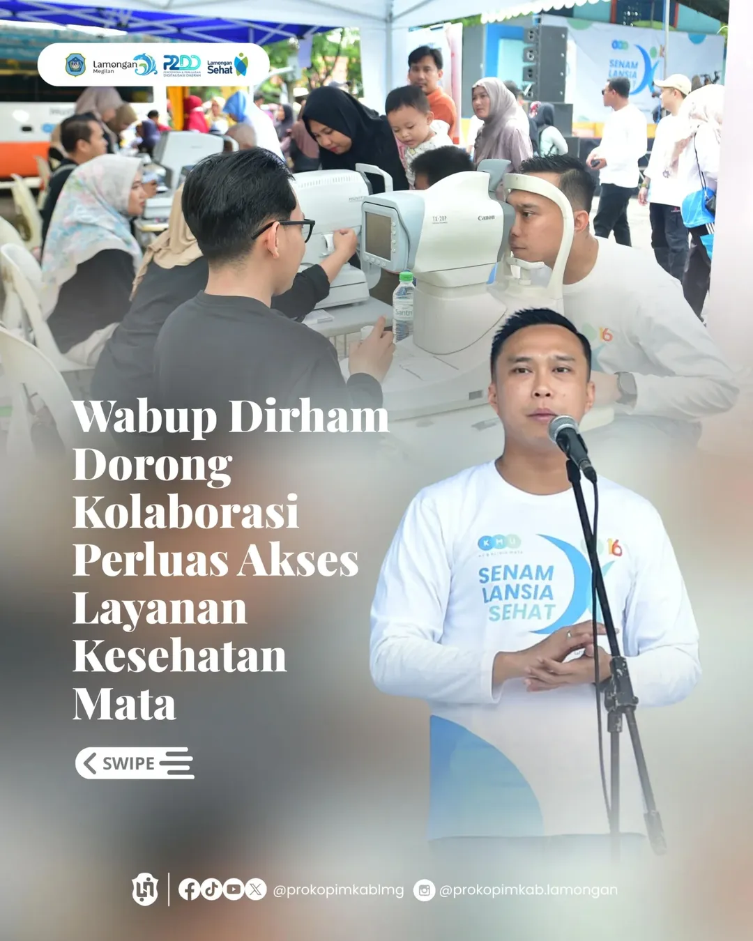 Foto: Wabup Dirham Dorong Kolaborasi Perluas Akses Layanan Kesehatan Mata