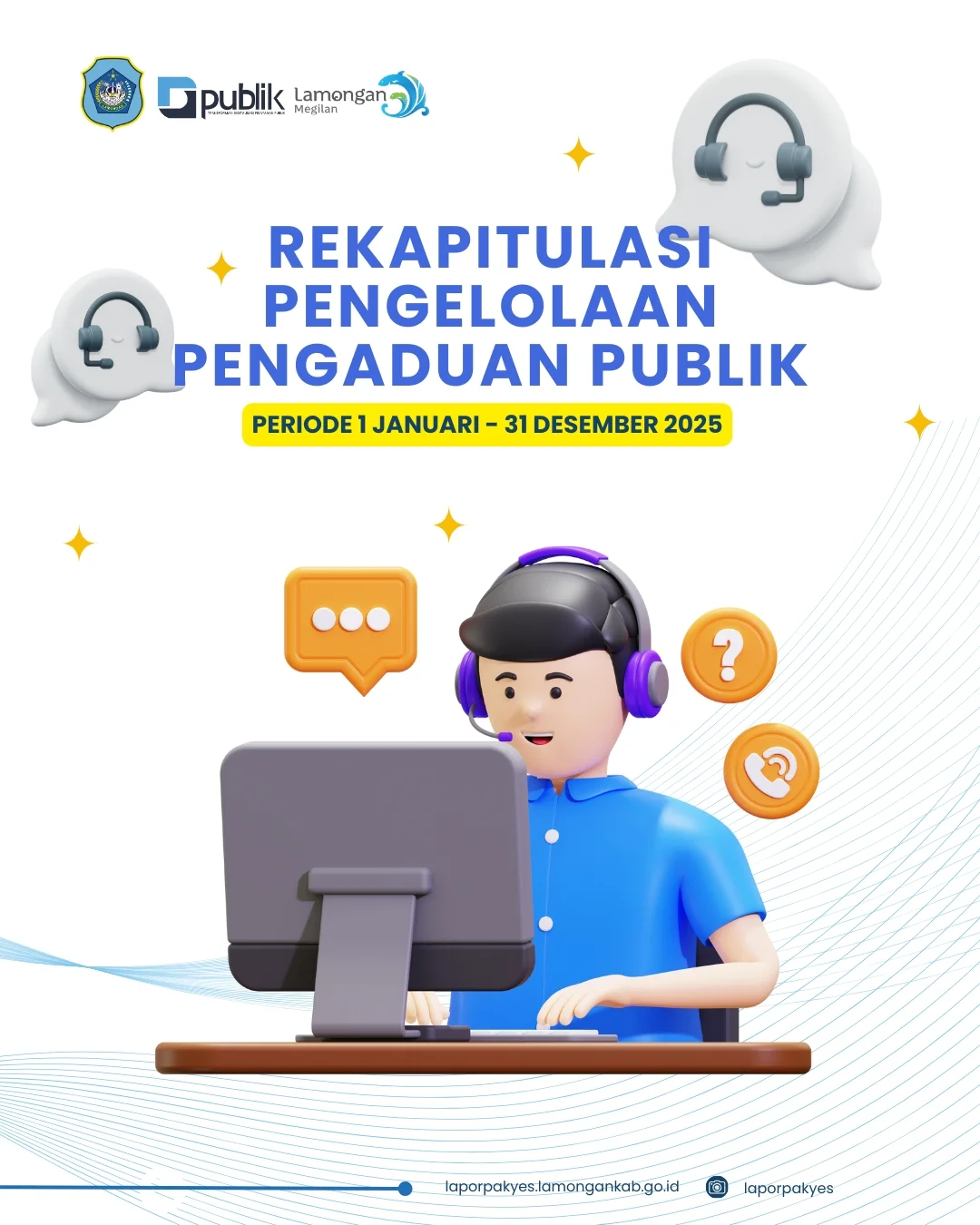 Foto: Rekapitulasi Pengelolaan Pengaduan Publik Periode 1 Januari – 31 Desember 2025