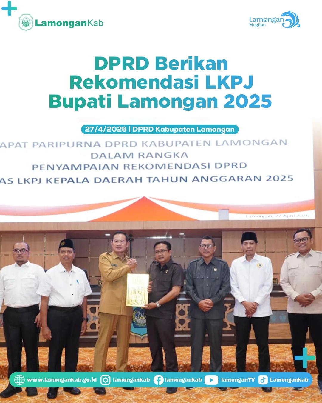 Foto: DPRP Berikan Rekomendasi LKPJ Bupati Lamongan 2025