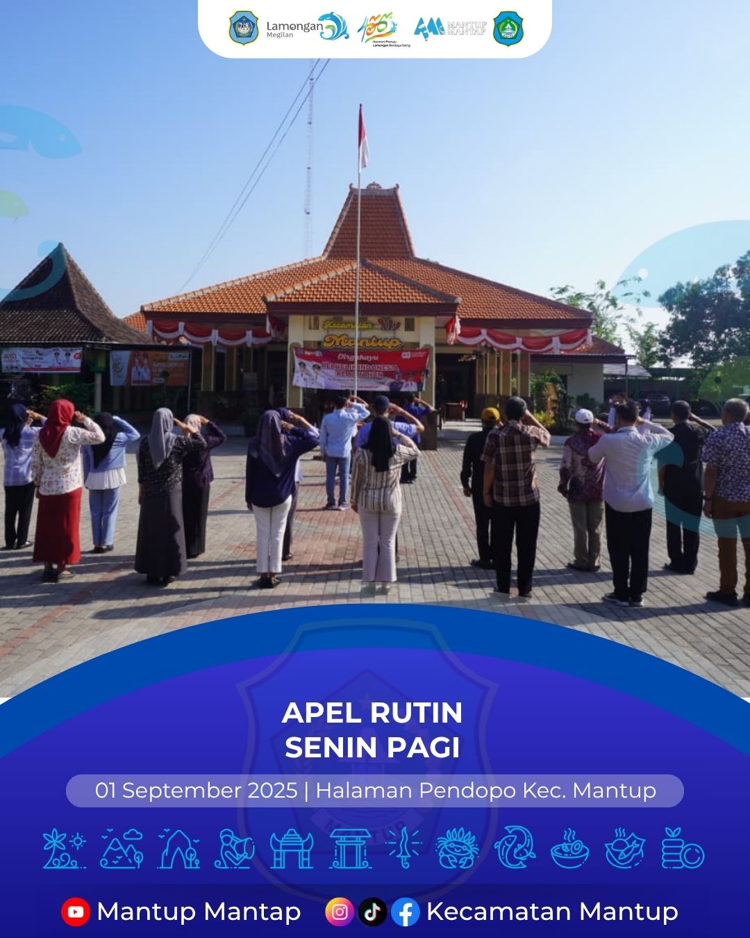 Foto: Apel Senin Pagi 01 September 2025, Wujudkan Disiplin dan Kekompakan ASN