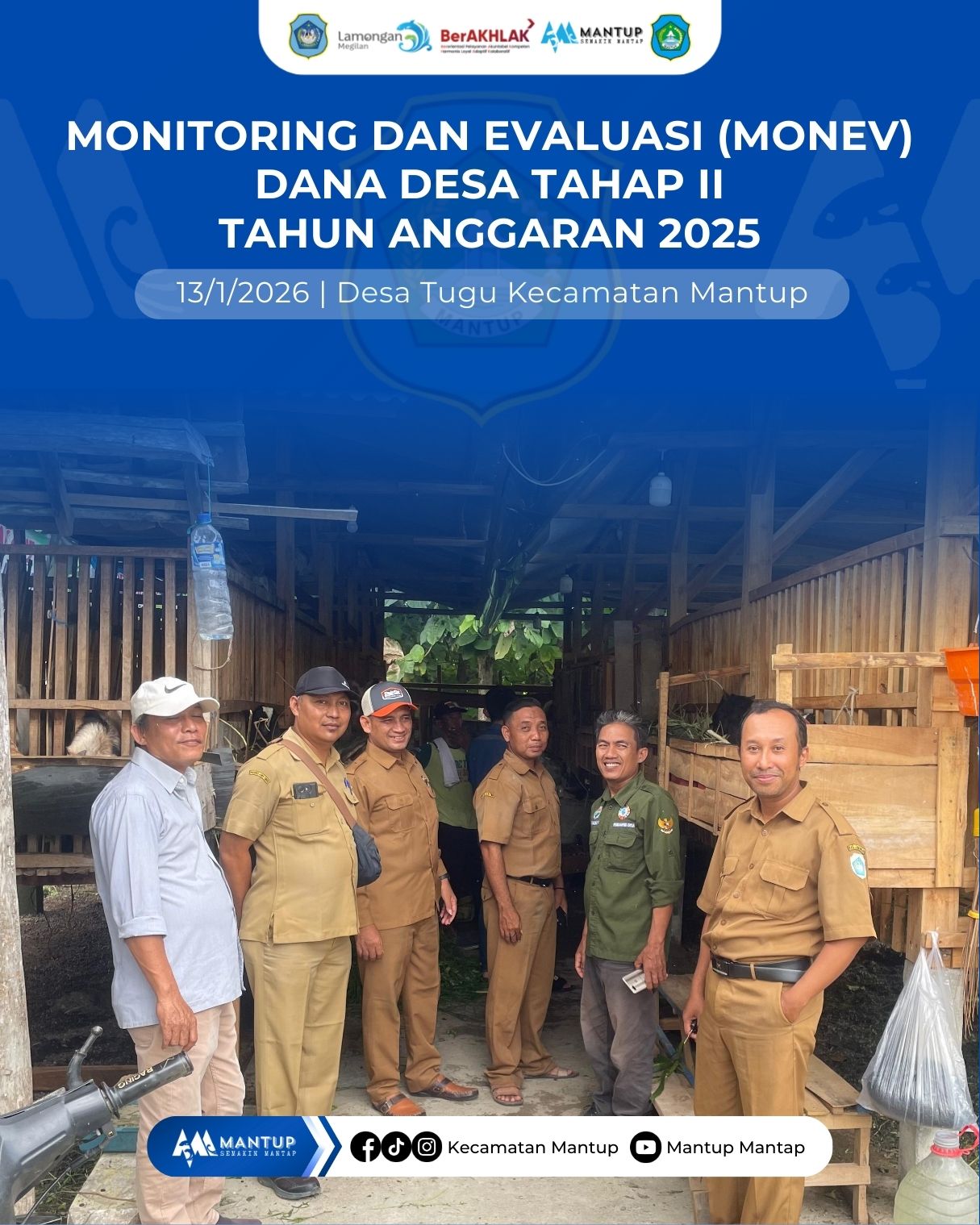 Foto: Monev Dana Desa Tahap II Tahun Anggaran 2025 di Desa Tugu Kecamatan Mantup
