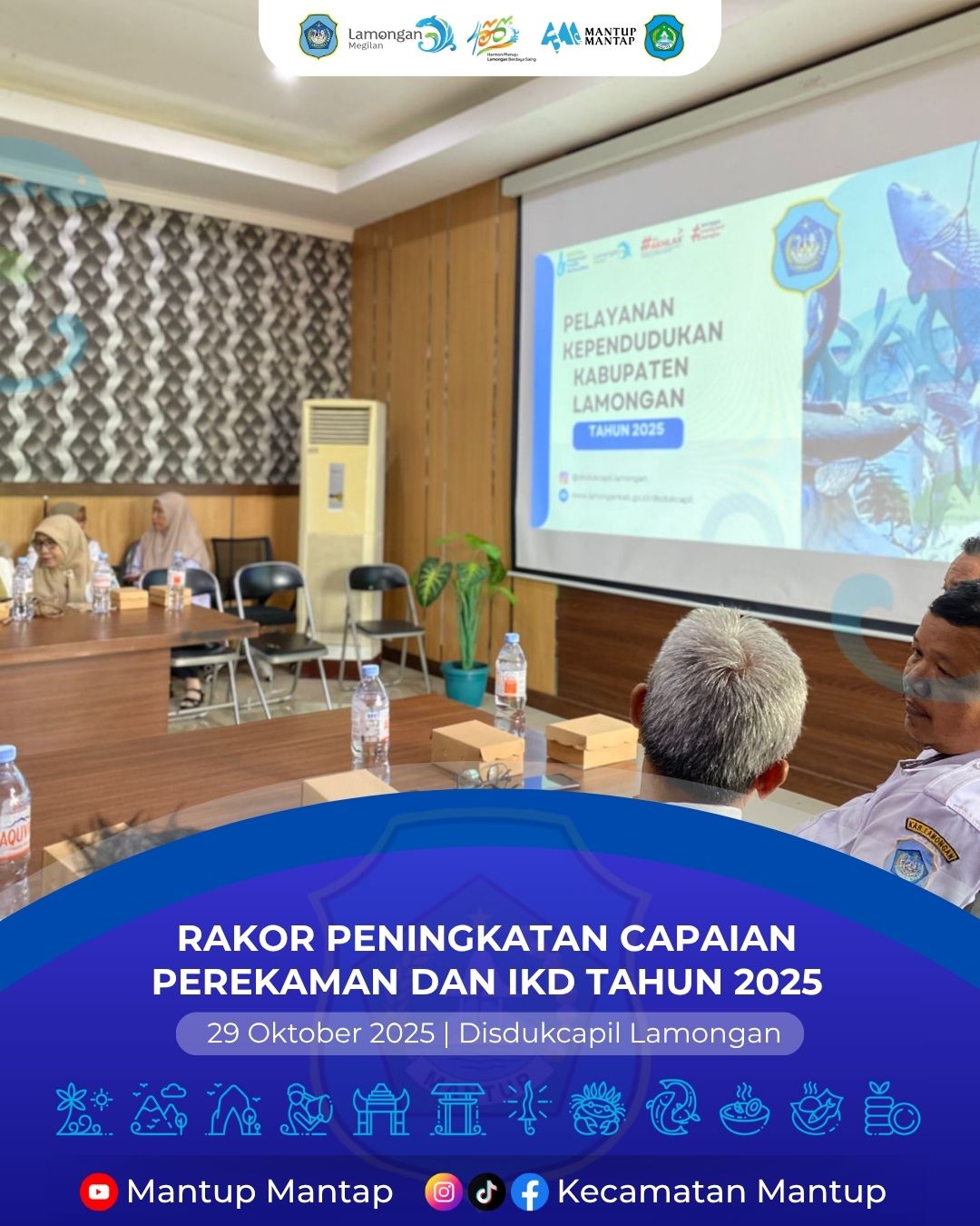 Foto: Pemerintah Kecamatan Mantup Hadiri Rakor Peningkatan Capaian Perekaman IKD Tahun 2025