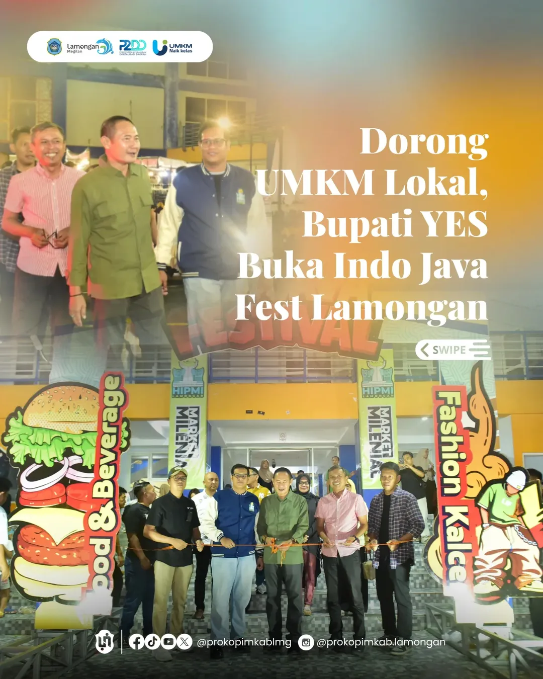 Foto: Dorong UMKM Lokal, Bupati YES Buka Indo Java Fest Lamongan