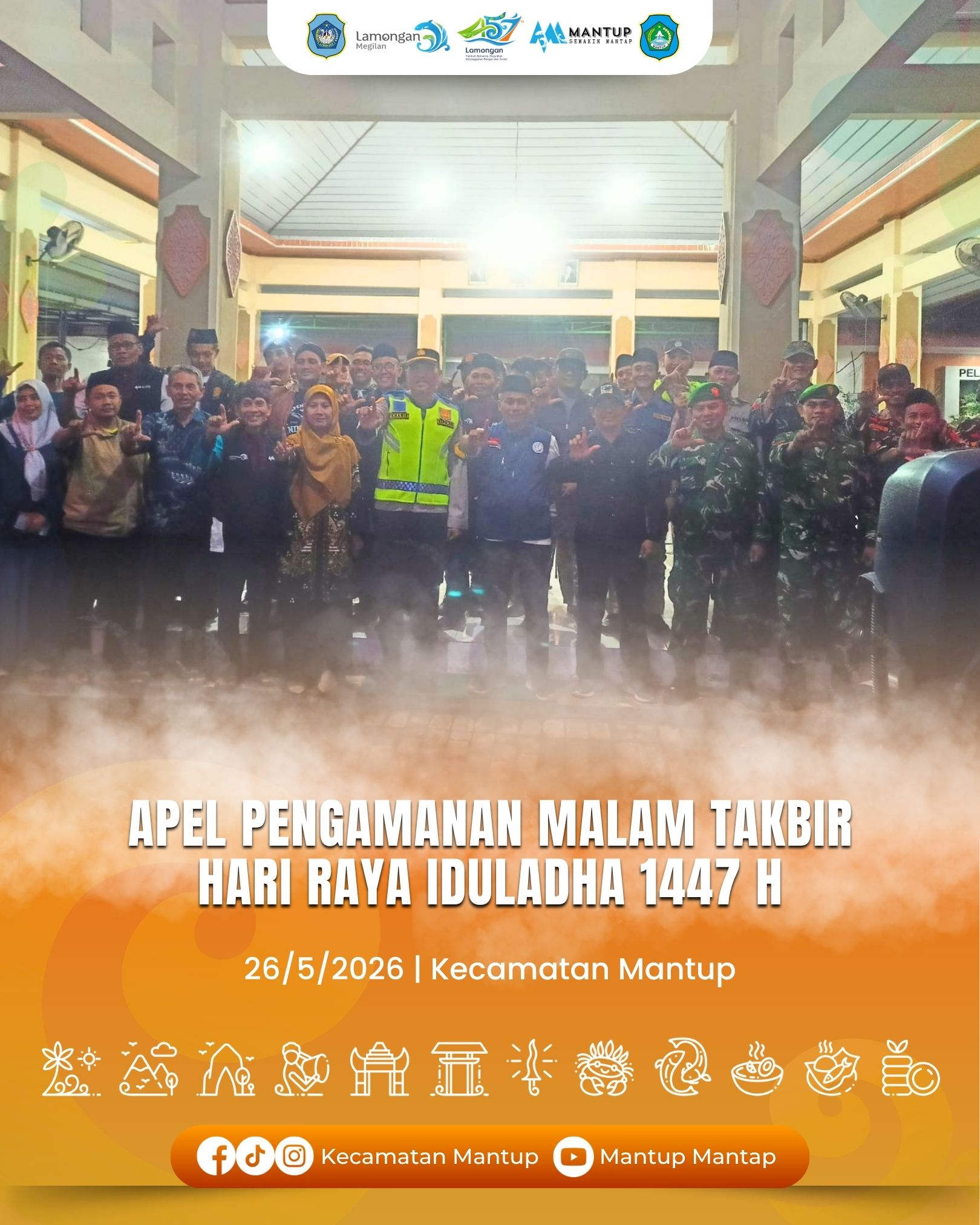 Foto: Apel Pengamanan Malam Takbir Hari Raya Iduladha 1447 H