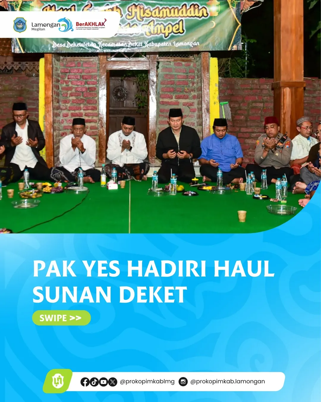 Foto: Pak YES Hadiri Haul Sunan Deket