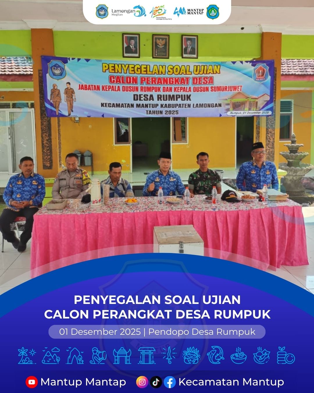 Foto: Penyegalan Soal Ujian Calon Perangkat Desa Rumpuk
