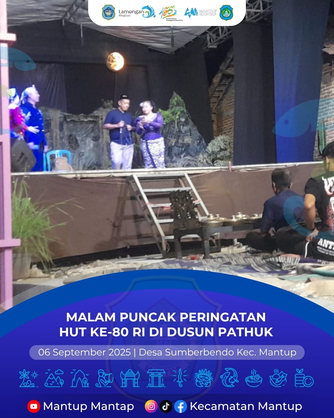 Foto: Malam Puncak Resepsi Peringatan HUT KE-80 RI di Dusun Pathuk