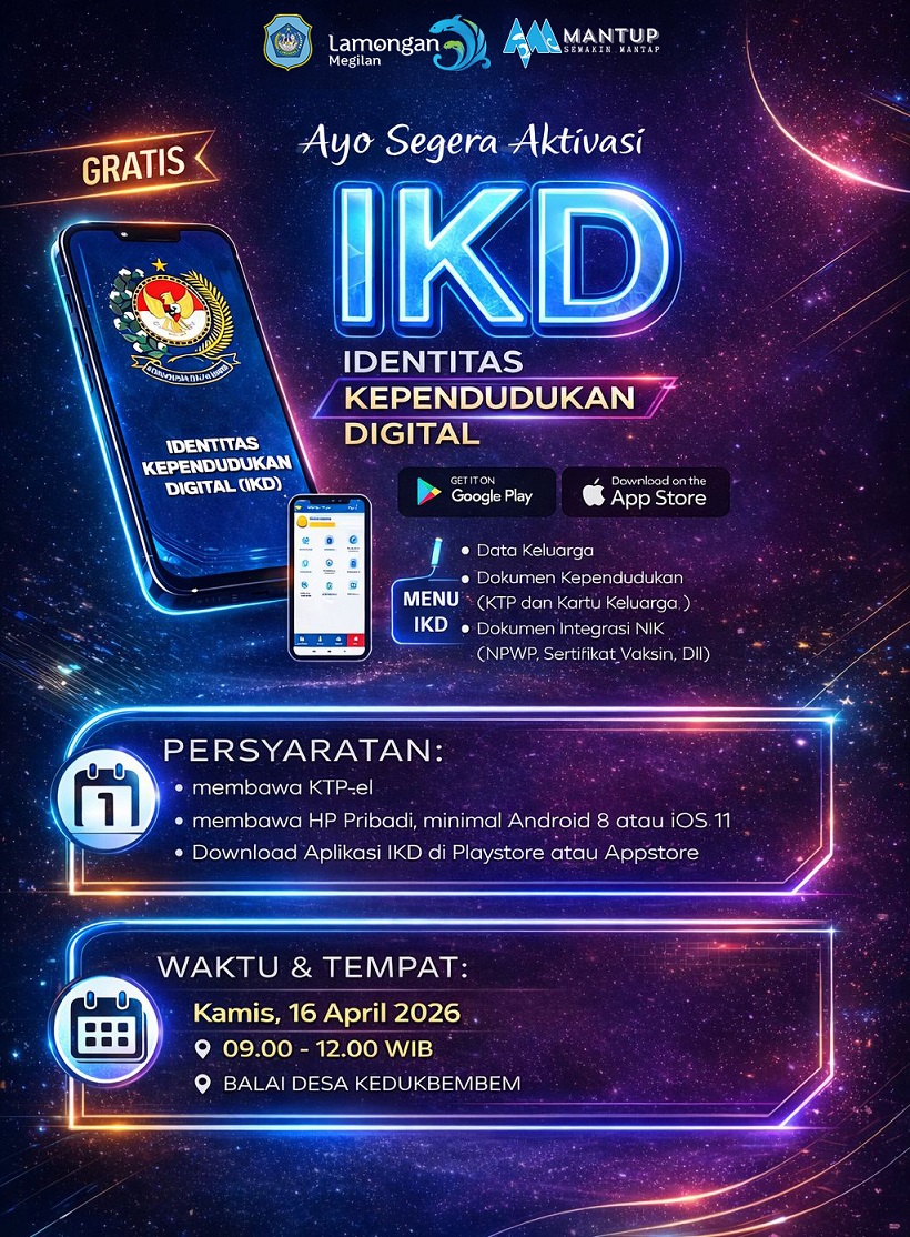 Foto: AYO SEGERA AKTIVASI IKD (IDENTITAS KEPENDUDUKAN DIGITAL)