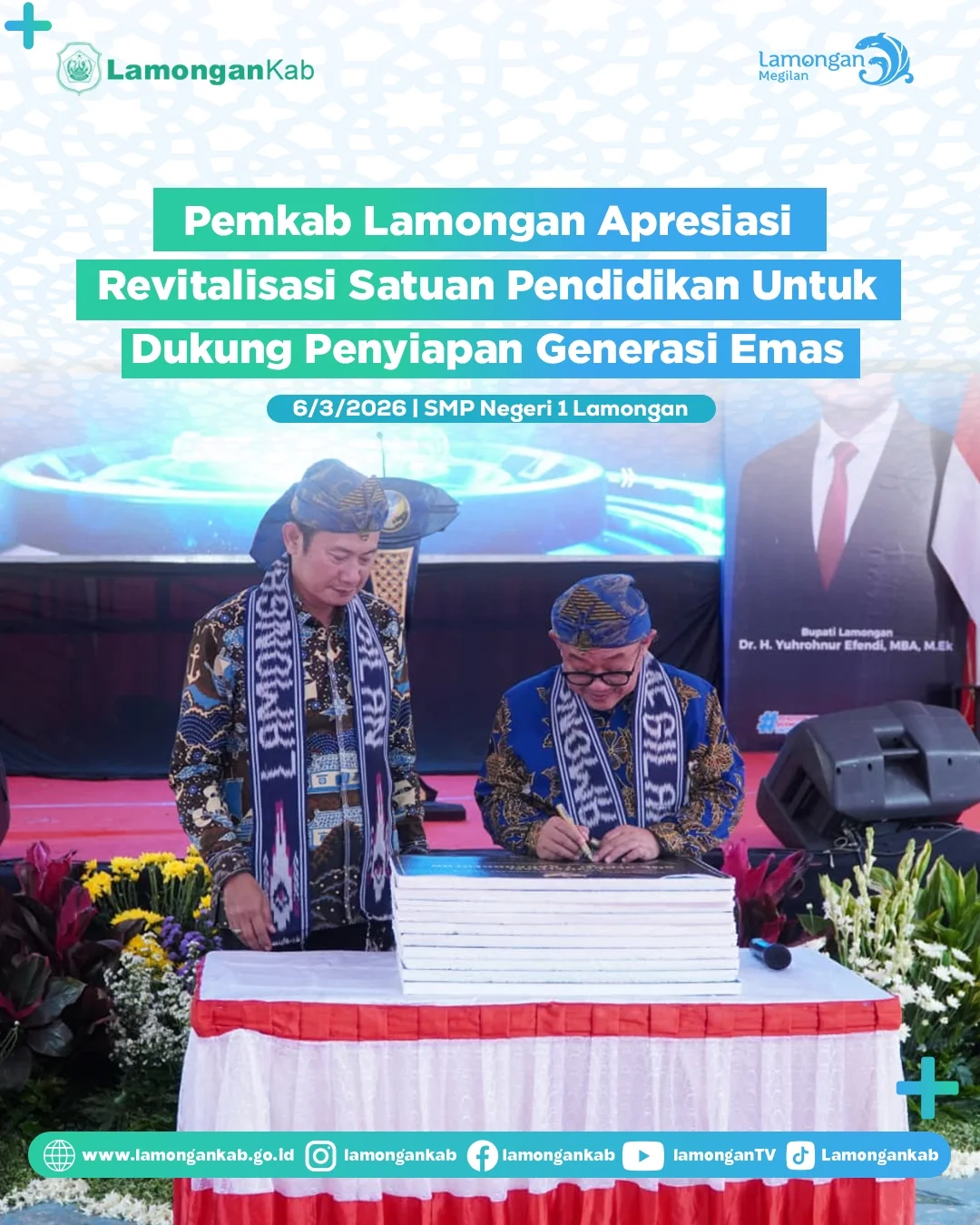 Foto: Pemkab Lamongan Apresiasi Revitalisasi Satuan Pendidikan Untuk Dukung Penyiapan Generasi Emas