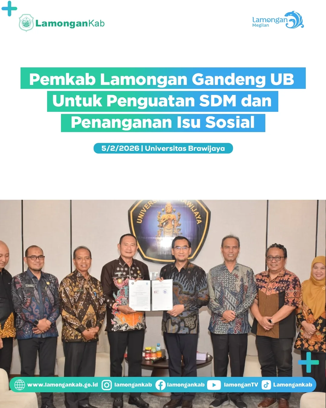 Foto: Pemkab Lamongan Gandeng UB Untuk Penguatan SDM dan Penanganan Isu Sosial