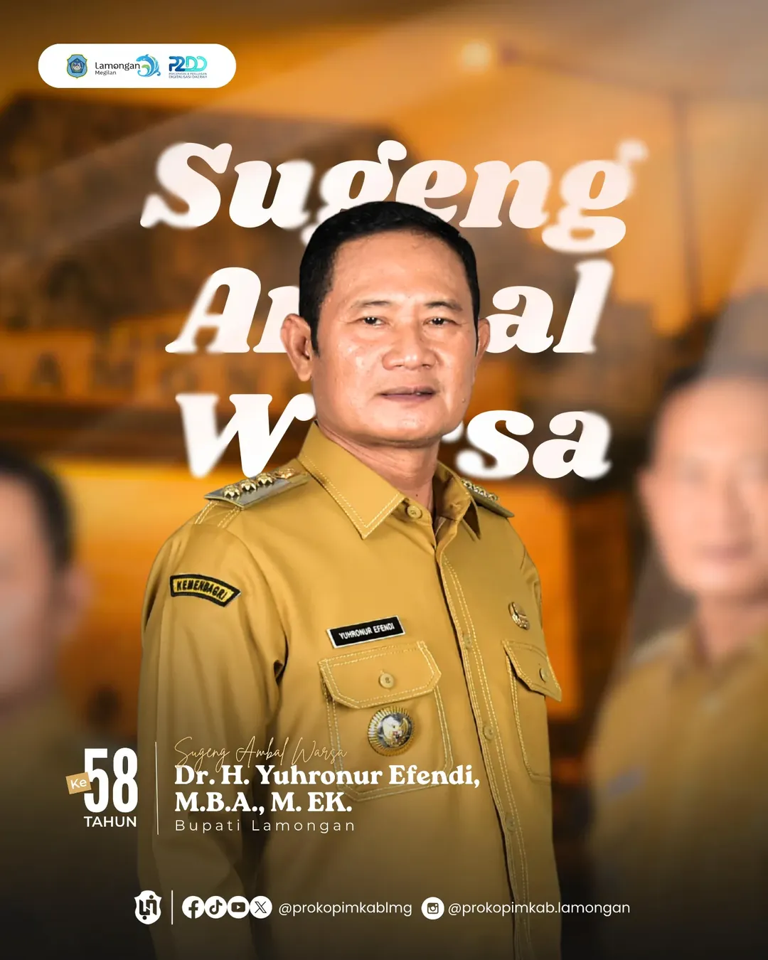 Foto: Selamat ulang tahun ke-58 Bupati Lamongan.