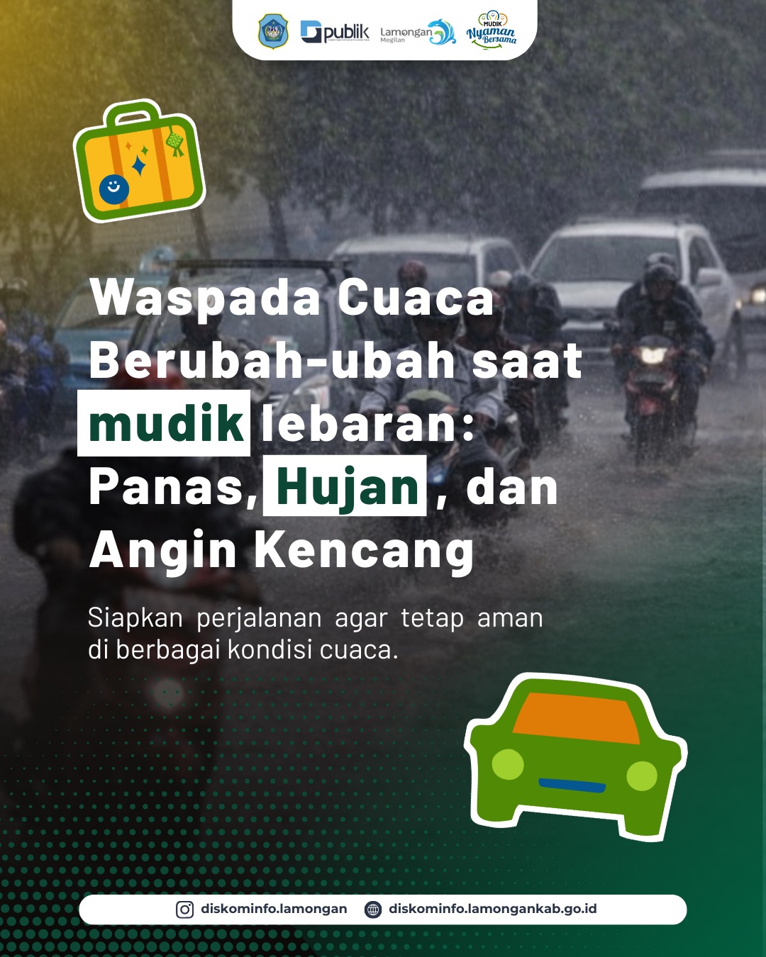 Foto: Waspada Cuaca Berubah-ubah Saat Mudik Lebaran