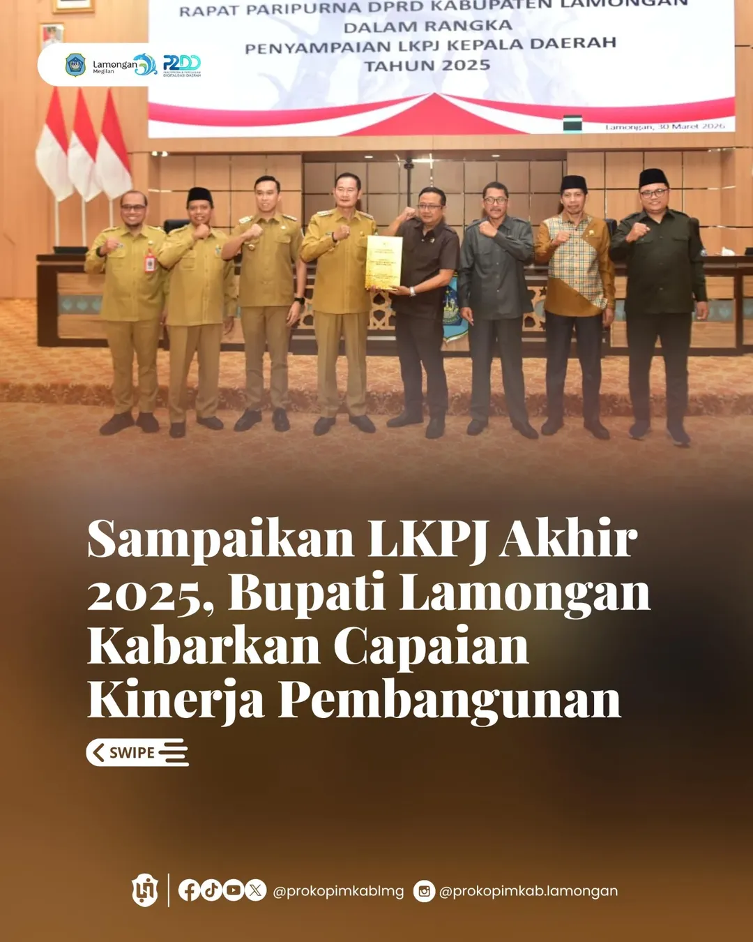 Foto: Bupati Yes Serahkan LKPD Unaudited 2025, Wujud Komitmen Transparansi dan Akuntabilitas Keuangan Daerah