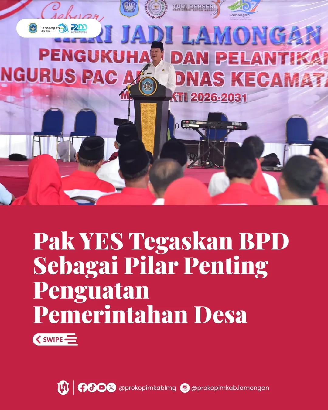 Foto: Pak YES Tegaskan BPD Sebagai Pilar Penting Penguatan Pemerintahan Desa