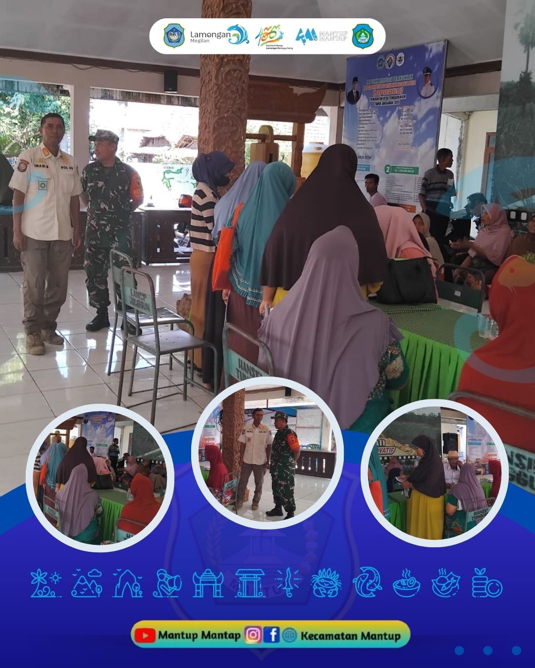 Foto: Pembagian Bantuan Raskin di Desa Tunggunjagir Kecamatan Mantup