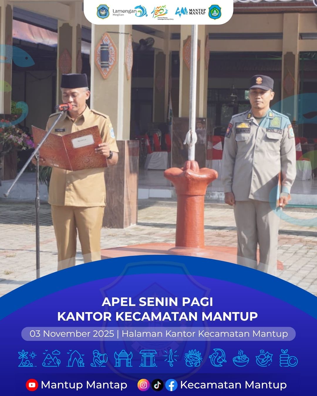 Foto: Apel Senin Pagi Kantor Kecamatan Mantup