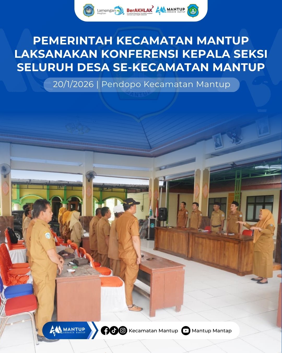 Foto: Konferensi Kepala Seksi Desa Se-Kecamatan Mantup