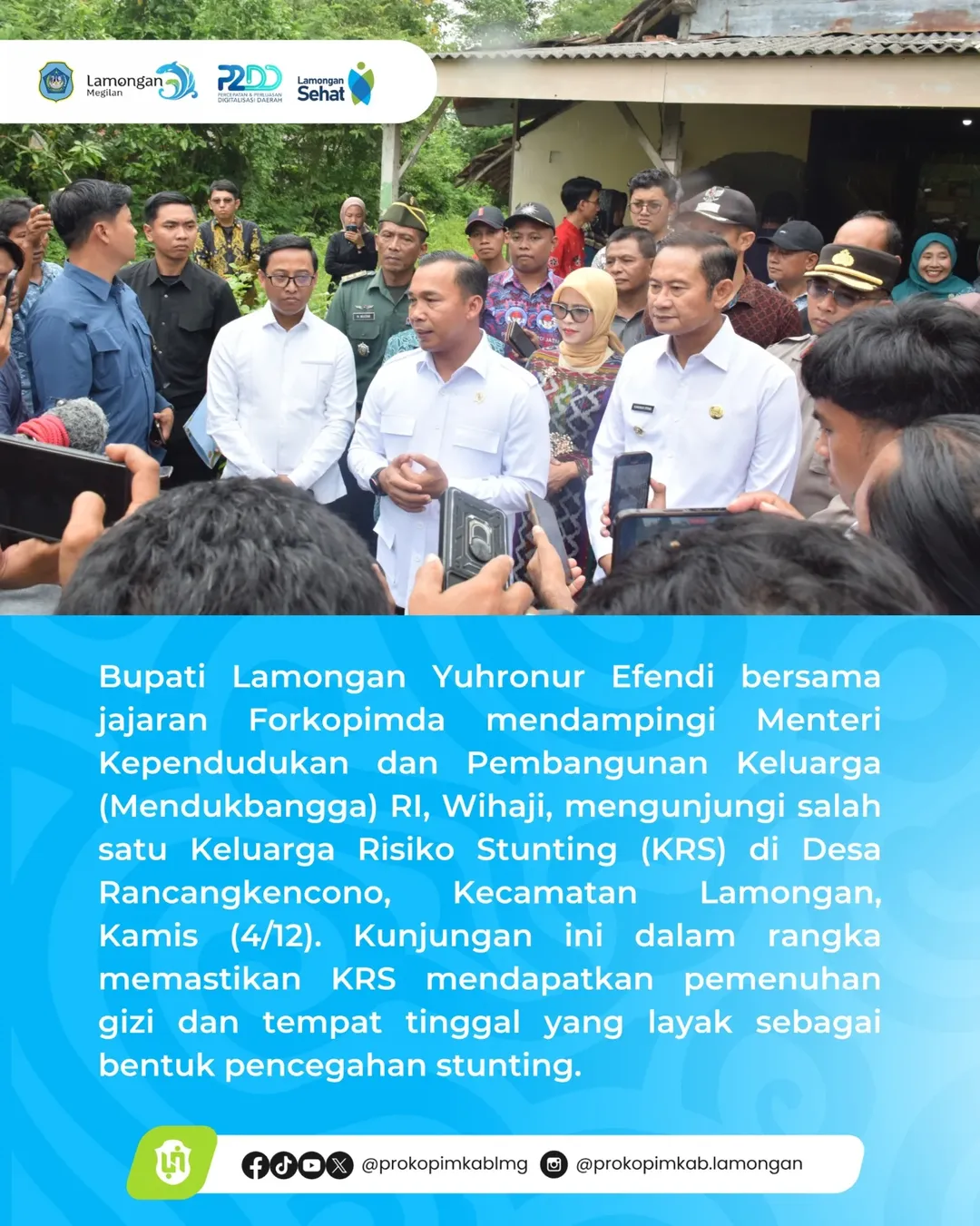 Foto: Pak YES Dampingi Mendukbangga Kunjungi Keluarga Risiko Stunting (KRS)