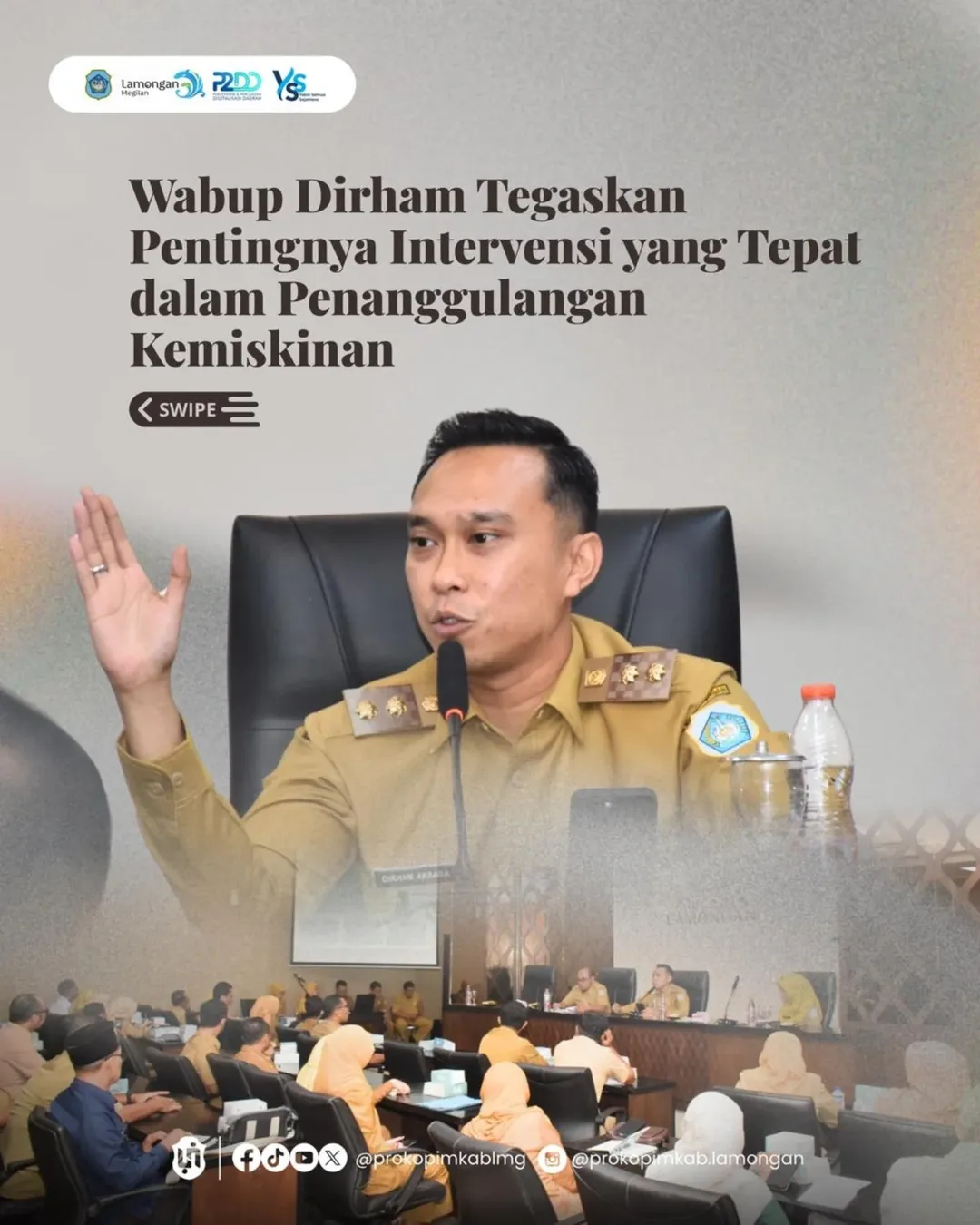 Foto: Wabup Dirham Tegaskan Pentingnya Intervensi yang Tepat dalam Penanggulangan Kemiskinan