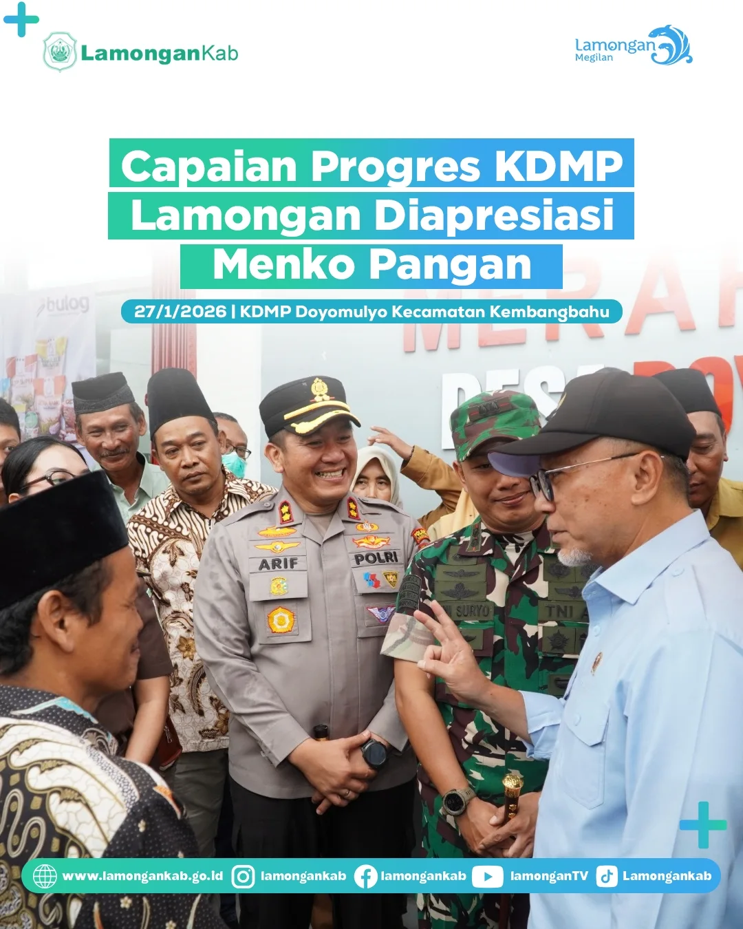 Foto: Capaian Progres KDMP Lamongan Diapresiasi Menko Pangan