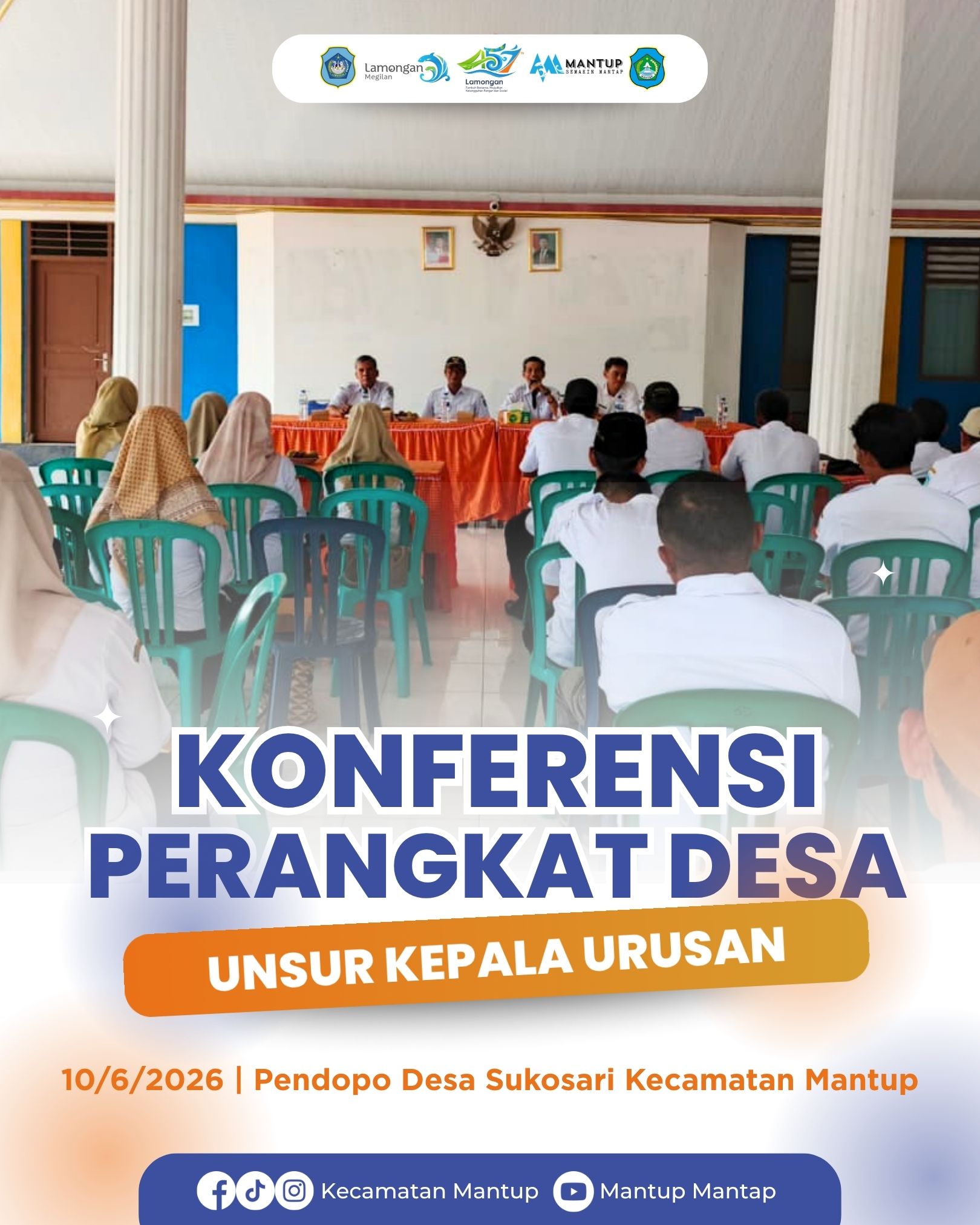 Foto: Rapat Koordinasi Sekretariat Desa se-Kecamatan Mantup