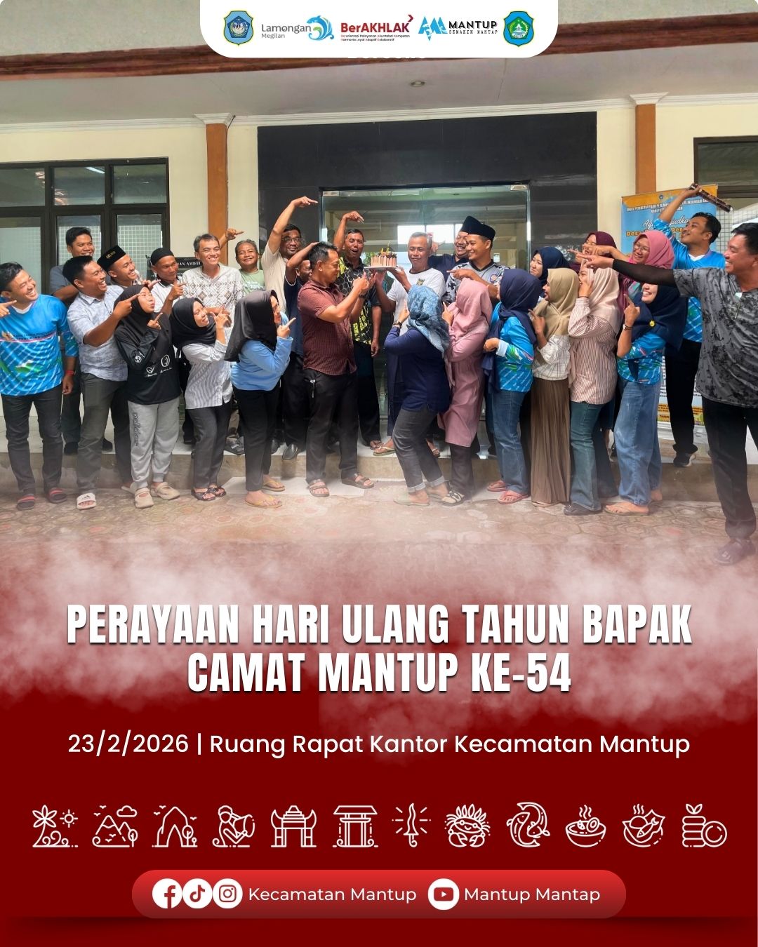Foto: Perayaan Hari Ulang Tahun Bapak Camat Mantup ke-54