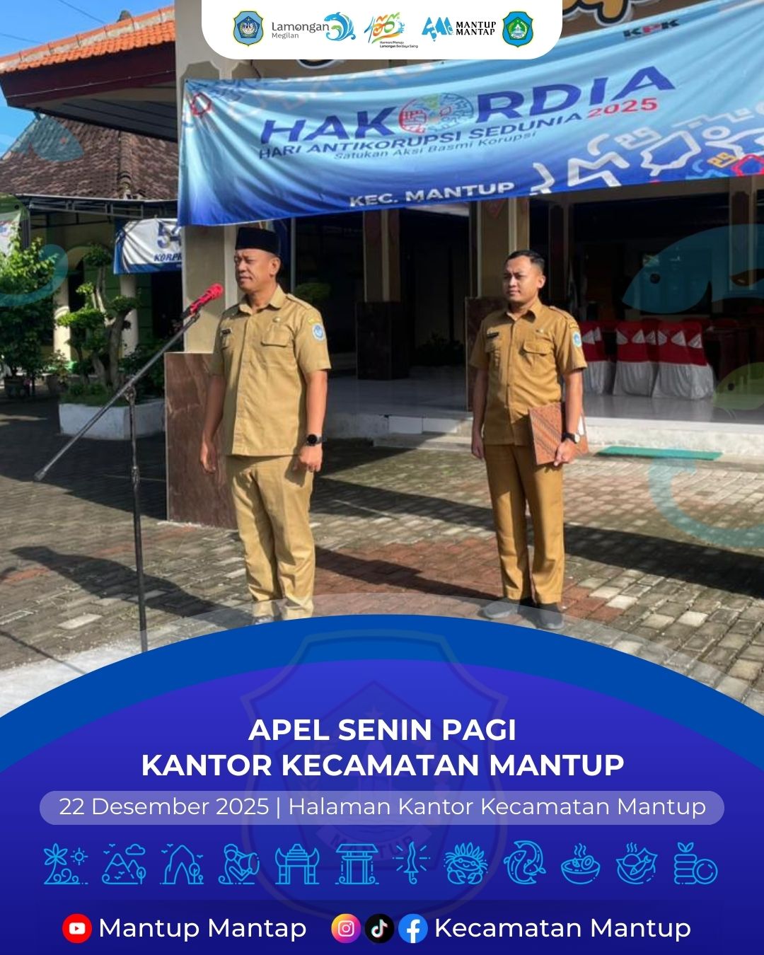 Foto: Apel Senin Pagi, Kantor Kecamatan Mantup