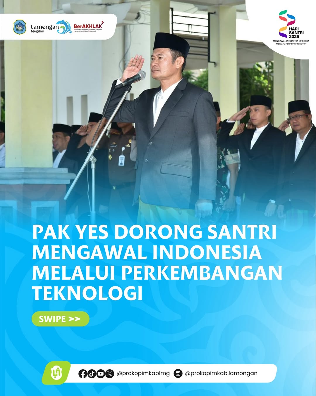 Foto: Pak Yes Dorong Santri Mengawal Indonesia melalui Perkembangan Teknologi